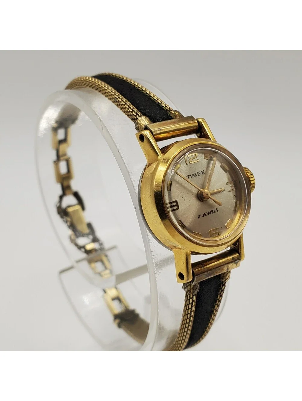 Vintage Timex 17J Mechanical RGP Womens Watch 17mm For Parts Or Repair